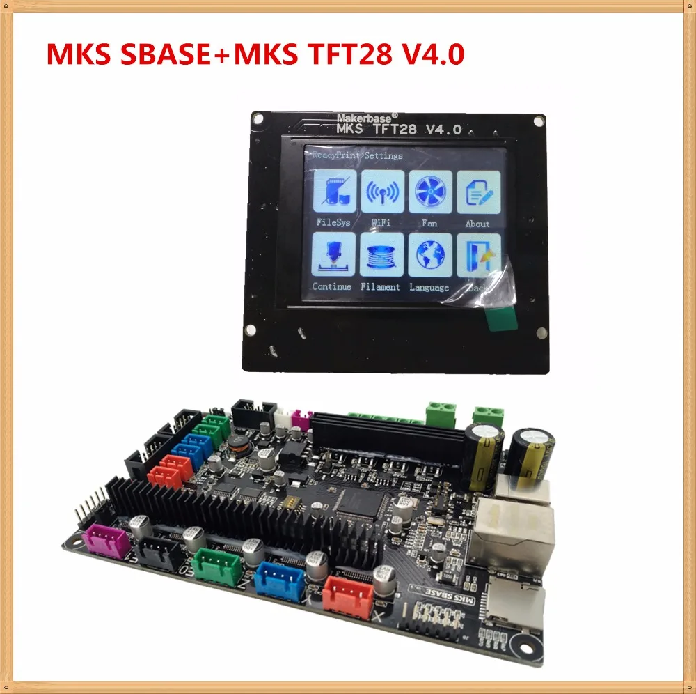 MKS SBASE V1.3 материнская плата + TFT28 V4.0 сенсорный дисплей полный цвет TFT FDM принтер