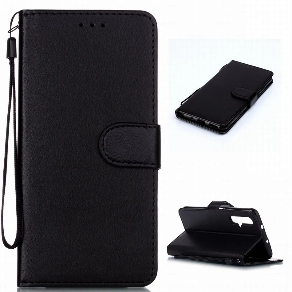 Black C Простой кожаный чехол для сумки Motorola Moto One G5s G6 Plus G7 power P30 Note кожаная рамка Z3 Z4 Play сплошной цвет Funda E06F - Цвет: Black C