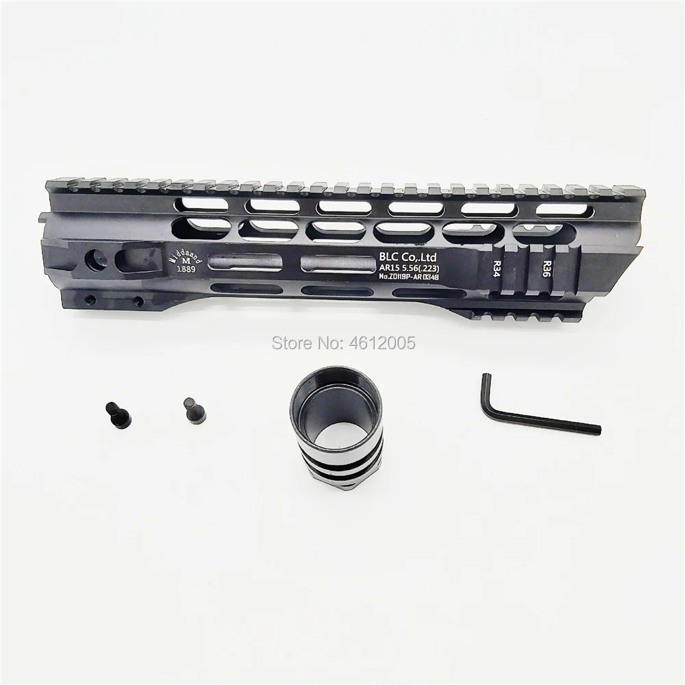 7 10 12 15 дюймов тактический ar 15 AR15 MLOK handguard поплавок супер тонкий Handguard Quad Rail стальная гайка для M4 M16