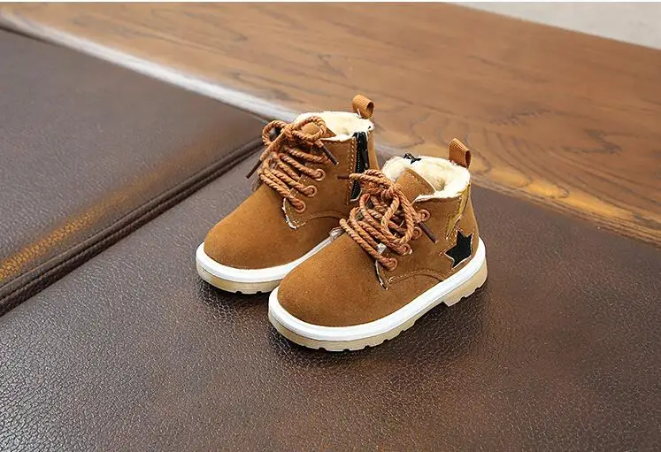 COZULMA Winter Baby Boys And Girls Shoes Boots Kids Fashion Snow Boots Children Warm Plush Cotton Thick Soft Shoes for 1-8 Years