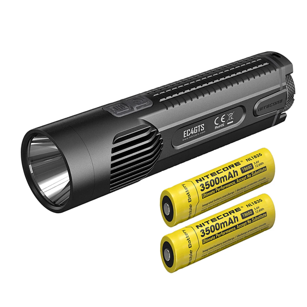 EC4GTS NL1835 NITECORE EC4GTS ручной фонарь CREE XHP35 HD светодиодный Макс 1800 люмен луч бросок 396 м тактический фонарь головной поисковый фонарь - Испускаемый цвет: EC4GTS NL1835