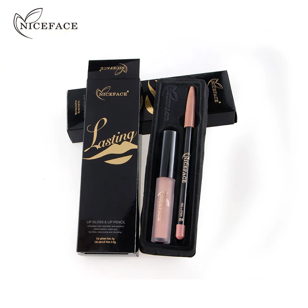 2 предмета/комплект Макияж для губ комплект Водонепроницаемый долговечная
