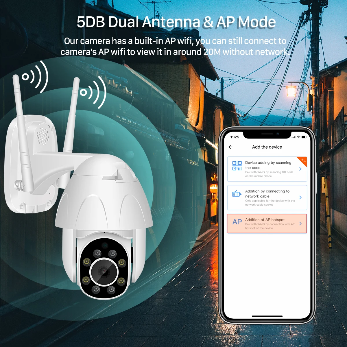 Ip-камера 1080P WiFi 2MP Беспроводная PTZ скоростная купольная камера видеонаблюдения IR Onvif камера наружного видеонаблюдения Водонепроницаемая камера YCC365 App