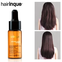 coconut essential oil hair loss prevention smoothing repair frizz dandruff hair scalp treatments sun protection hair care 10ml