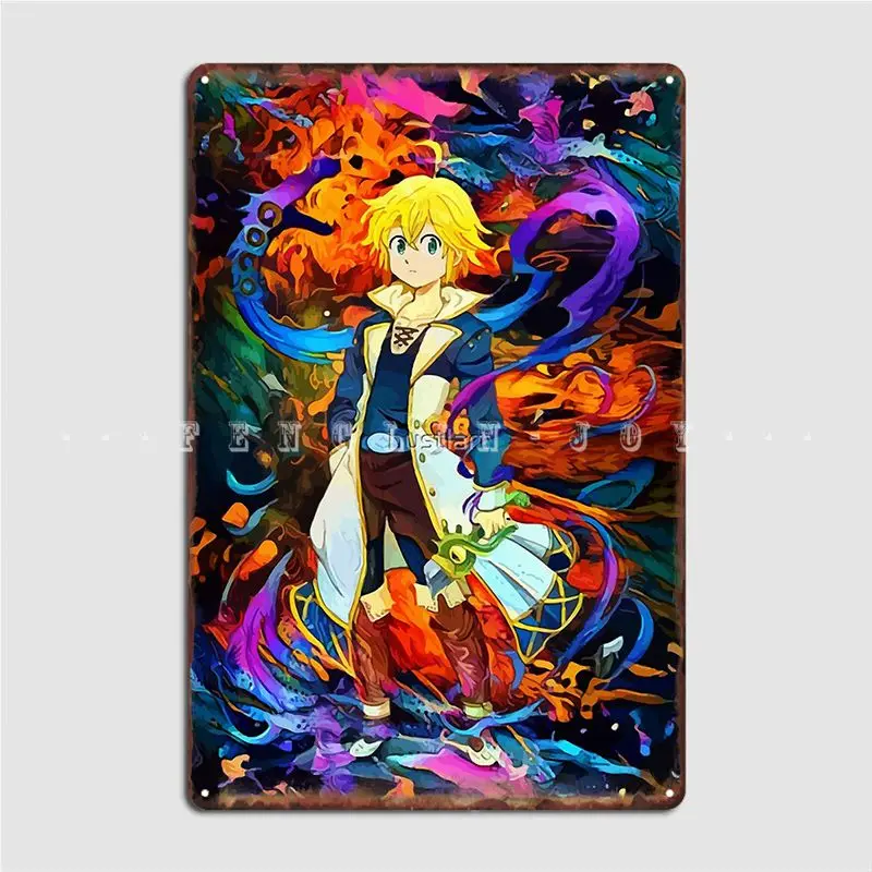 Colorful Dragons Sin Poster Metal Plaque Wall Decor Club Bar Retro Tin Sign | Plaques & Signs