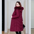 Женская зимняя офисная куртка, облегающее однотонное Женское пальто с меховым воротником, плотное Женское пальто, верхняя одежда