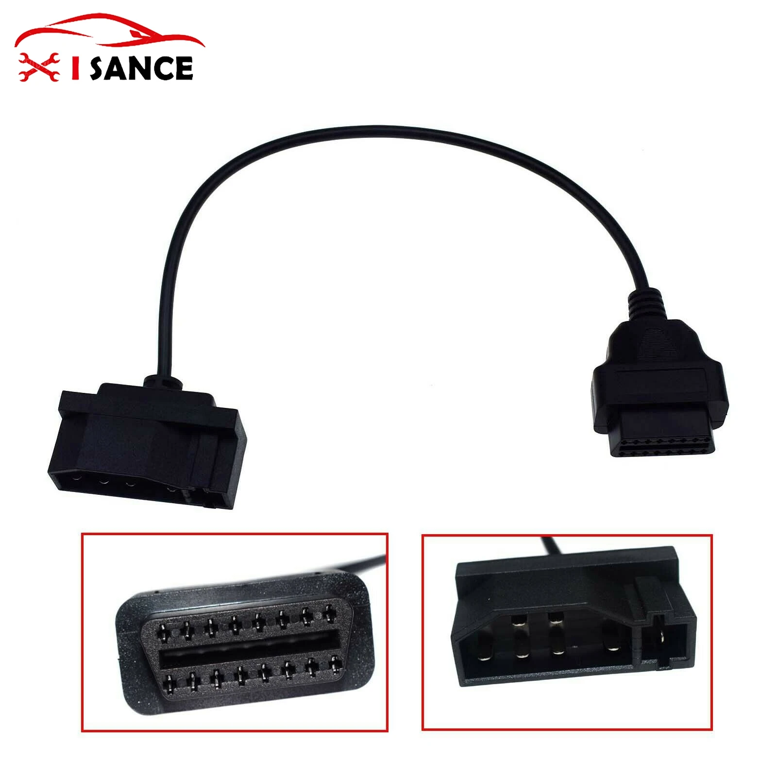 Для FORD EFI 7 Pin типа папа OBD1 для OBD2 OBDII 16 контактный разъем кабель адаптер| |