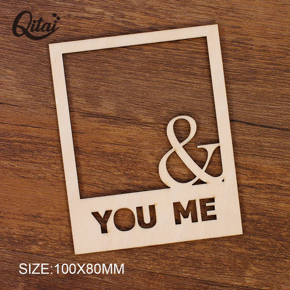 Цитай 24 шт./лот рамка Форма сладкий You & Me деревянный для украшения дома и офиса