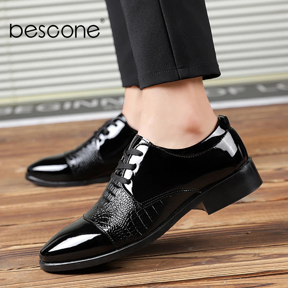 BESCONE/деловые мужские туфли в деловом стиле Новинка черные демисезонные Дерби на