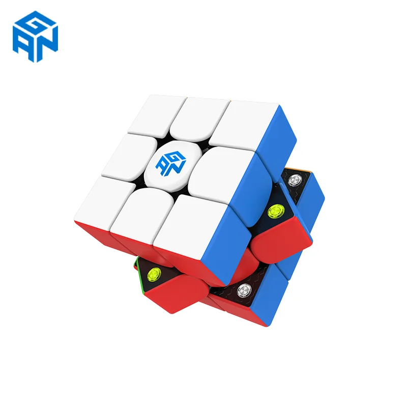 Фото GAN 3x3x3 кубик рубика Магнитный куб 356 м скоростной без наклеек профессиональный