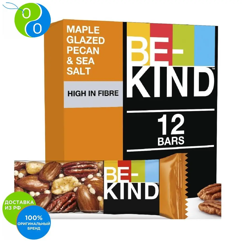 BE KIND Орехи мед кленовый сироп морская соль 12 шт 40 гр|Шоколадные и шоколадные