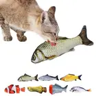 Рыба Форма кошка игрушка Укус устойчивостью котенок жевать игрушка кошачья игрушка для домашнего животного котенка грызунок кошачья интерактивная игрушка для тренировки питомца