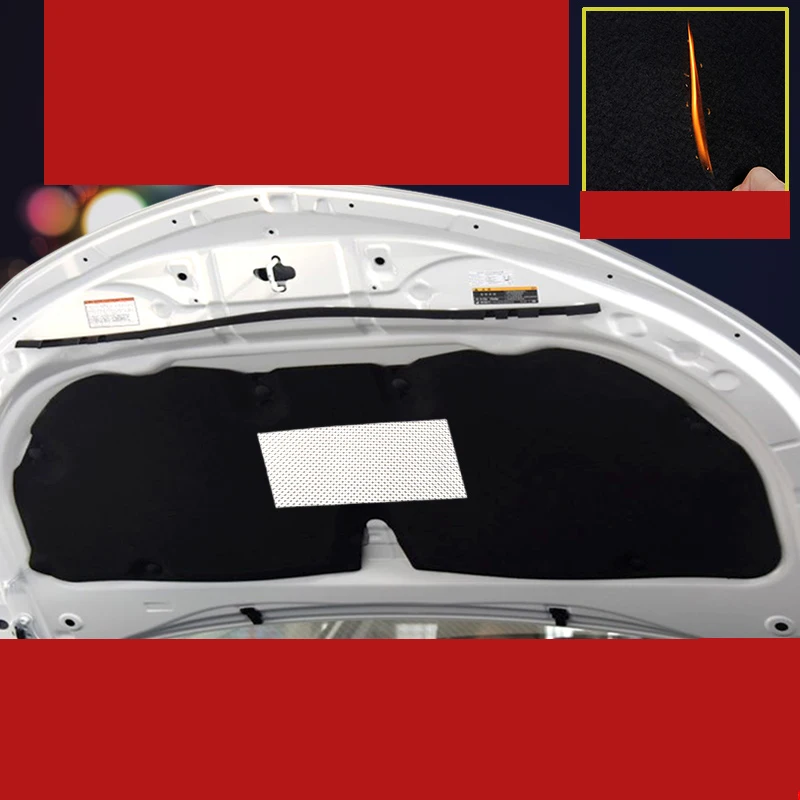 Lsrtw2017 хлопок капот двигателя Звукоизоляция Теплоизоляция для Тойота Королла yaris