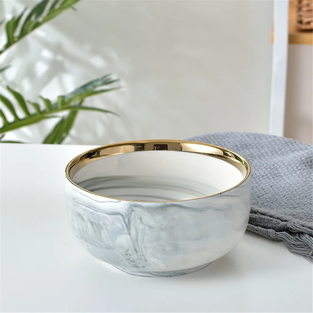 Фарфоровая тарелка с мраморным узором керамическая обеденная кухонная посуда