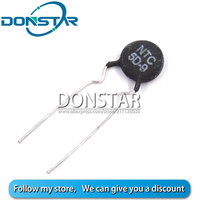 

10PCS 5D9 NTC 5D-9 NTC5D-9 DIP-2 Thermal Resistor New