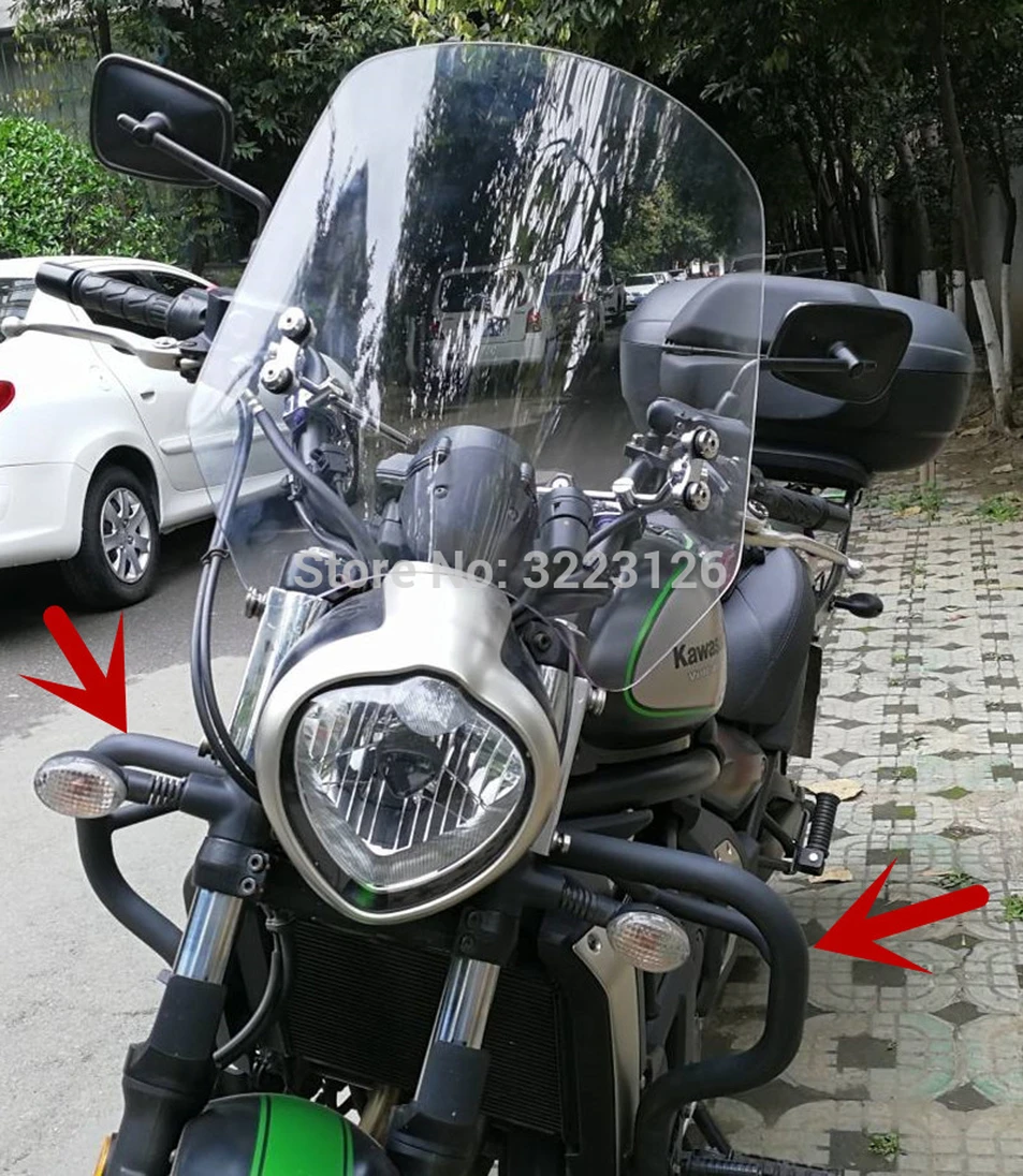 Продажа защитных бамперов VN650 для защиты двигателя бамперы рама Kawasaki Vulcan S 650 EN650