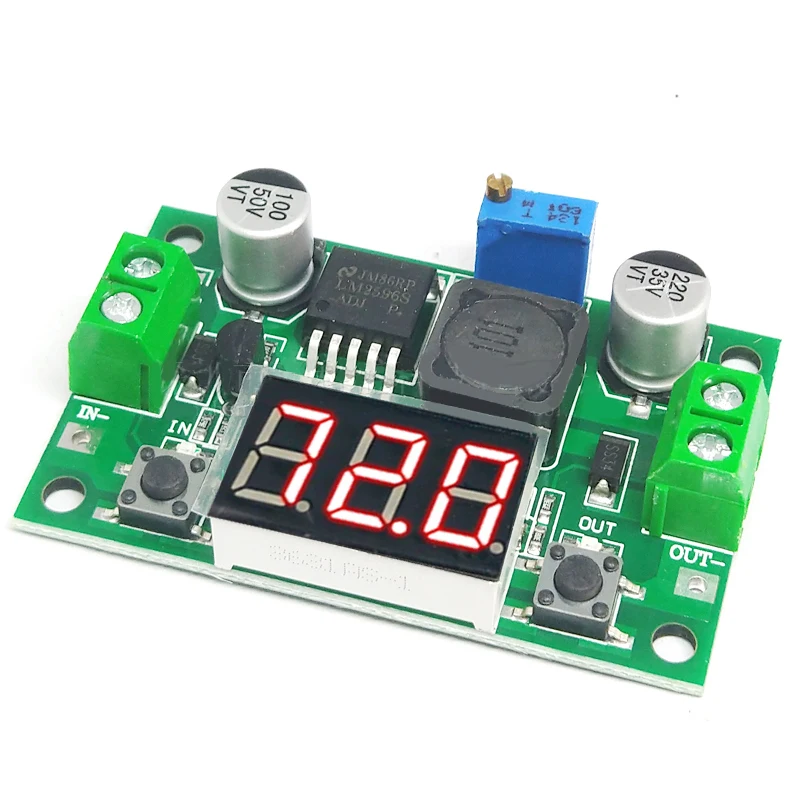 DC-DC Buck Step Down Module LM2596S DC/DC 4.0~40V to 1.25-37V Adjustable Voltage Regulator With LED Voltmeter Javino | Обустройство