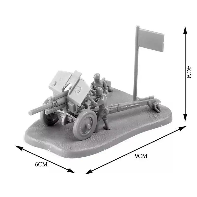 

4D assembled military model 1/72 Soviet M30 howitzer military toy model soldier artillery cannon model