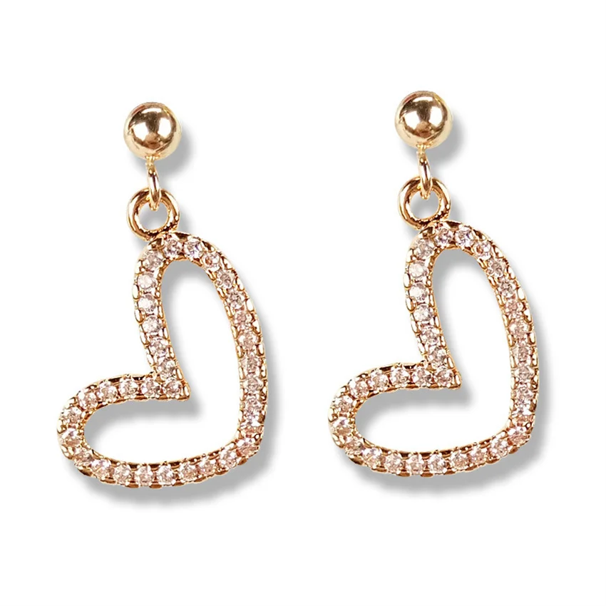 

Серьги в форме сердца для девочек, женские модные свадебные серьги, ювелирные изделия, подарки, новинка 2022