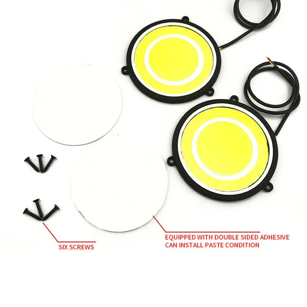 

1 Pair Car COB Driving Lamp 2pcs 2 6W Blue+ White DC12V Running White
