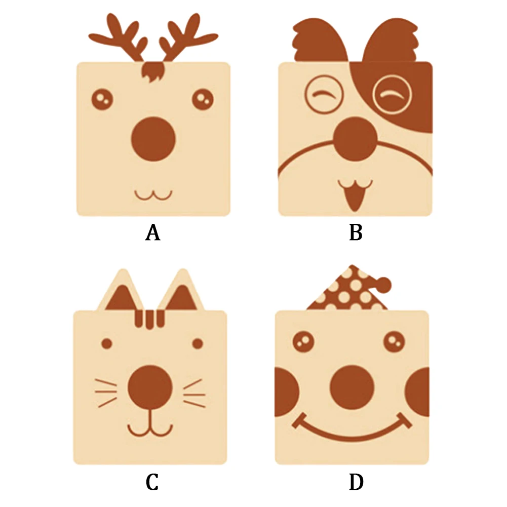 Отсек компактный держатель для очков школы милое животное дерево Офисная