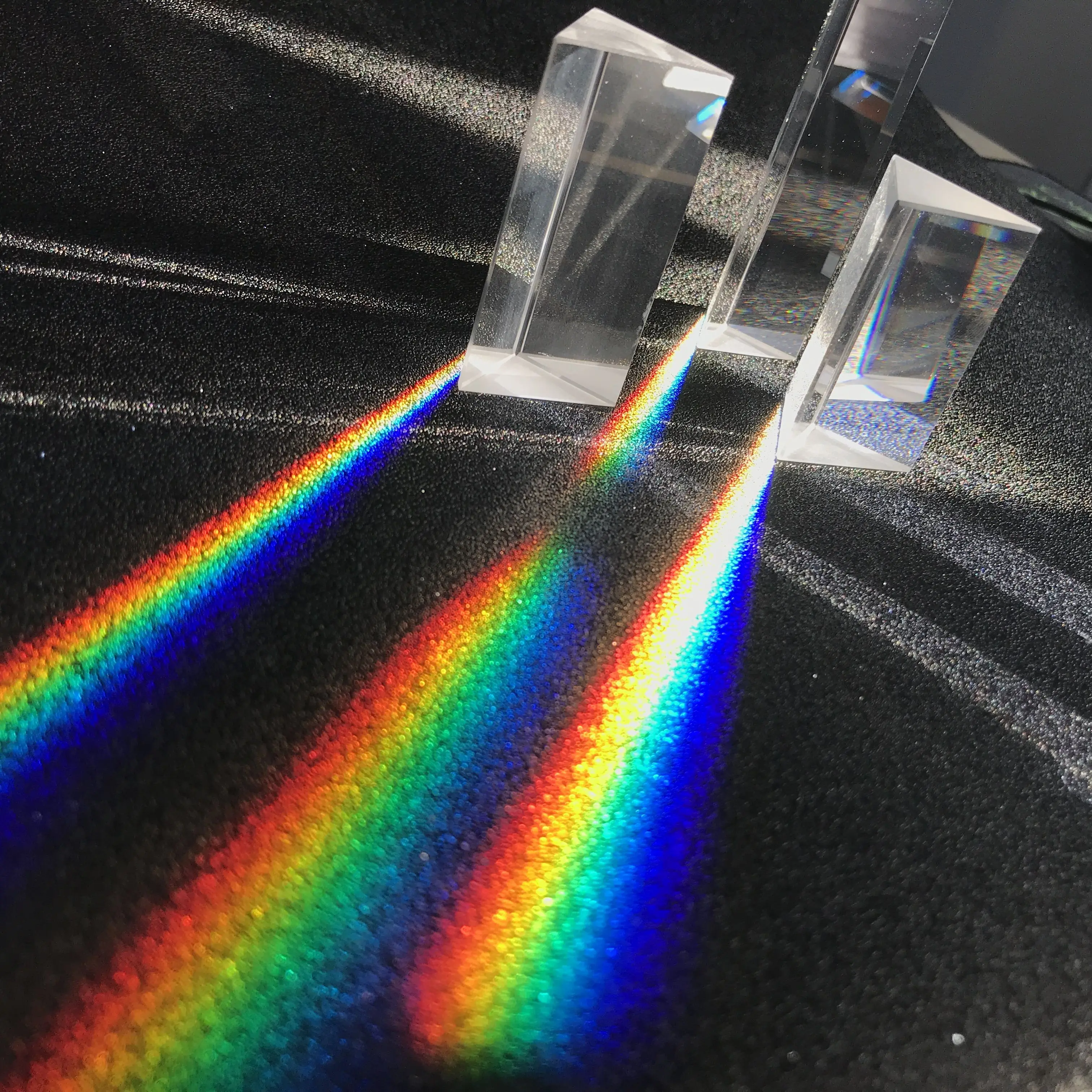 

30*30*60 мм треугольная призма для просмотра размера радуги фотография семь цветов солнечного света студенческий оптический научный эксперим...