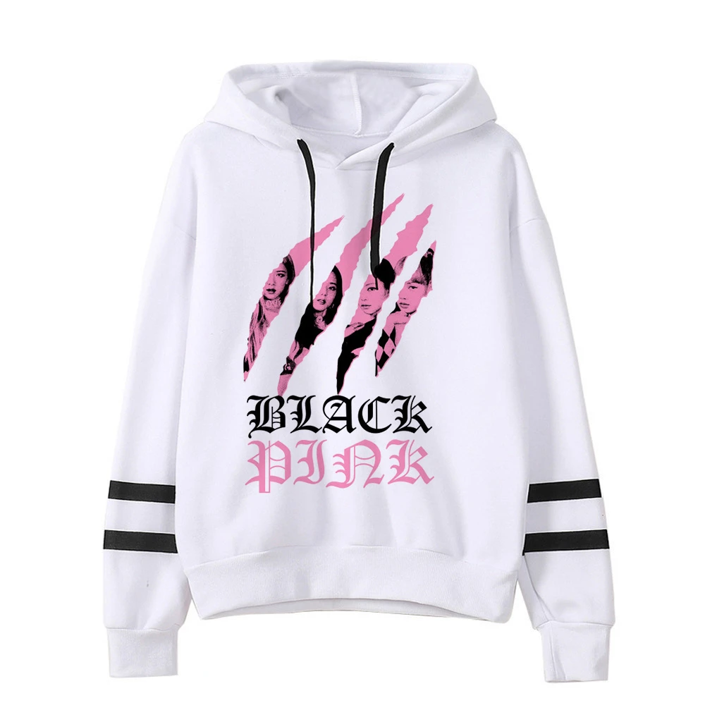 Blackpink Kill This Love Harajuku Толстовка для женщин Ullzang Jennie Rose Lisa Jisoo толстовка с героями мультфильмов осенне-зимняя теплая Женская толстовка с капюшоном - Цвет: 19