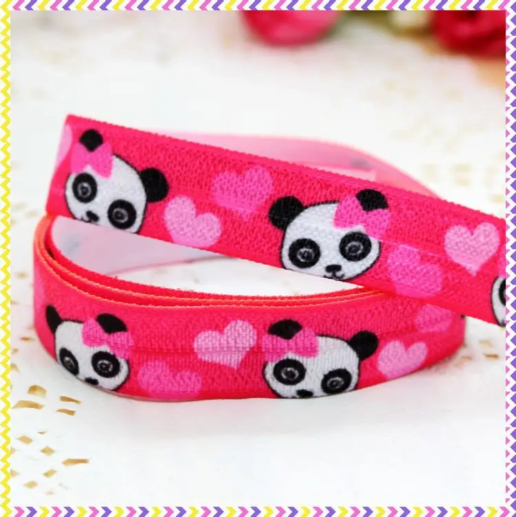 Эластичная Повязка на голову с принтом панды 5 ярдов 5/8 дюйма | Дом и сад