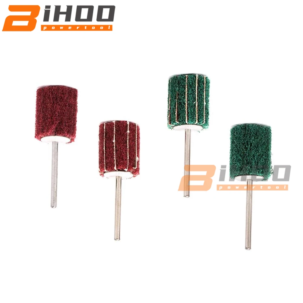 4 шт. 20 мм несетчатых волокнистых шлифовальных кругов с полированием, шлифовкой и наждачным порошком, насадка с шестигранным хвостовиком 3 мм для ротационных аксессуаров инструментов.