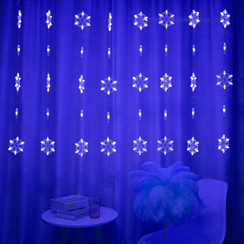 2 5 м светодиодная занавеска для сосульки сказочная гирлянда ac220в Снежинка