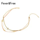 Женское многослойное ожерелье Fever  Free, изящная бусина-Шарм, креативное ожерелье из бисера, ювелирные изделия, подарки для женщин