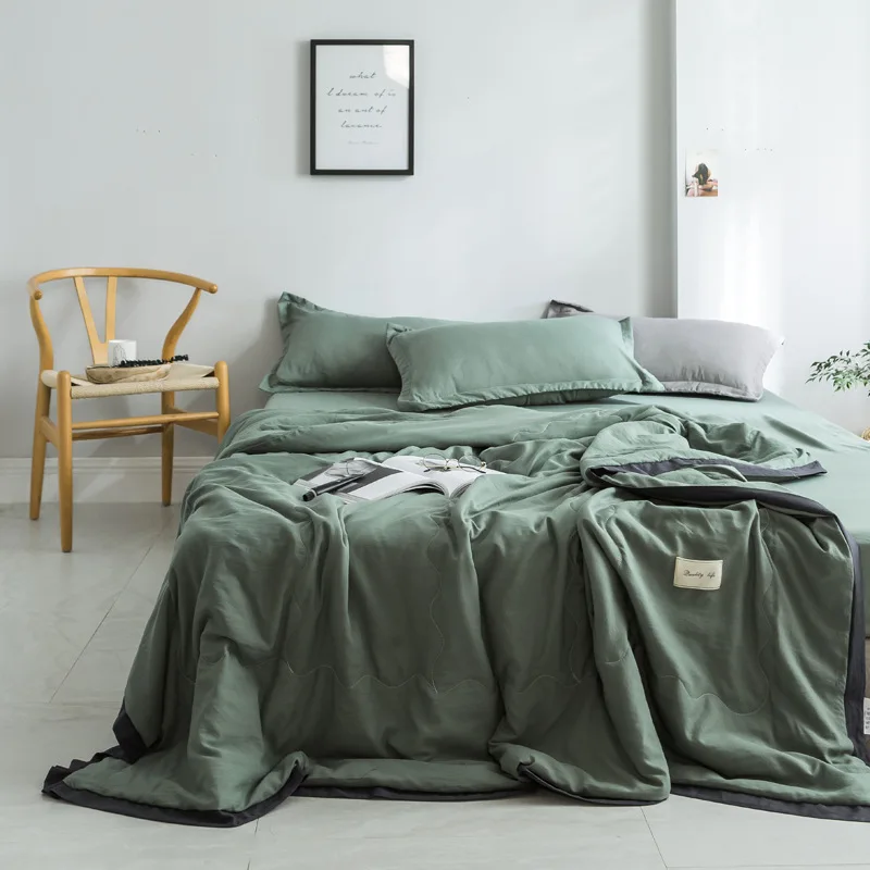 

Sofa Travel Airplane Super Soft Breathable Thin Quilts Bedspread Cotton Summer Air Condition Quilt for Bed
