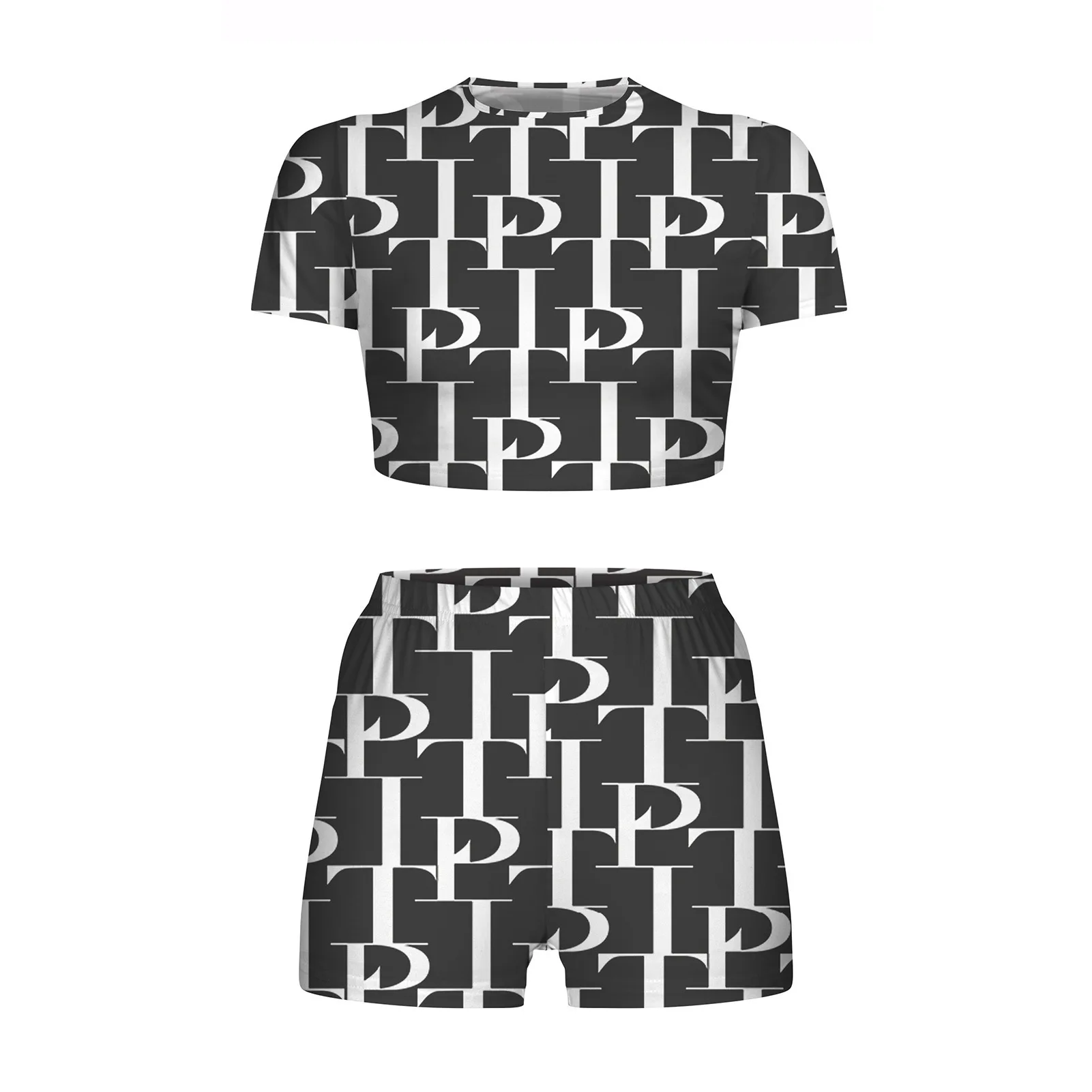 

2021 New Digital Printing Summer Home Short-sleeved Shorts Strawberry Women's Pajamas Thin Outer Wear Suit