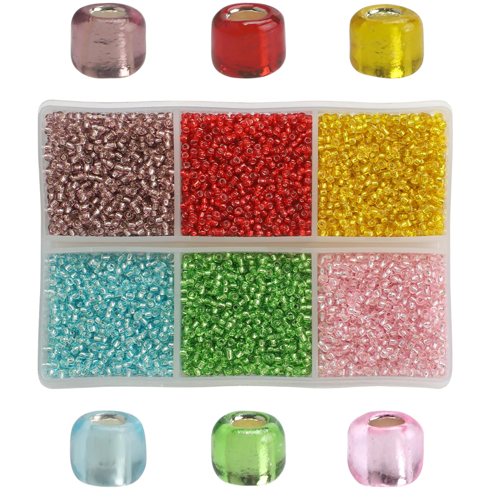 

2mm Crystal Seed Beads Kit Small Round Beads For Jewelry Making Bracelets Necklace Handmade DIY Crafts Glass Charms Needlework