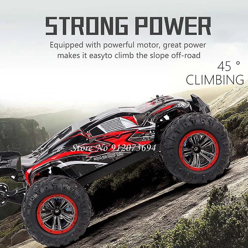 1:10 Professional Brushless 4WD RC Racing Drift Car 80KM/H All-terrain Off-road 2.3KG Steering Gear Alloy Frame RC Buggy Model images - 6