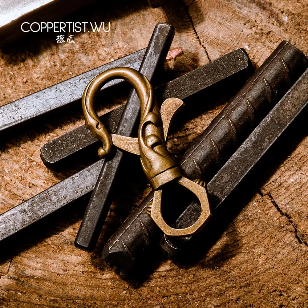 COPPERTIST.WU брелок &quotЦветок&quot Коллекция дизайнерский автомобильный винтажный для