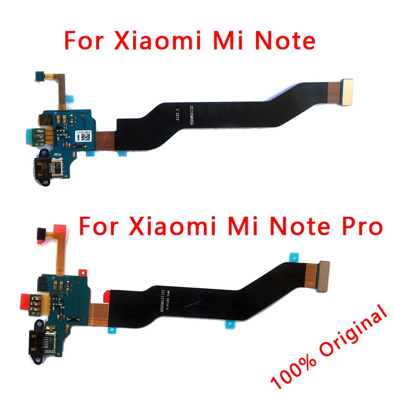 Оригинальный гибкий кабель для зарядки Xiaomi Mi Note Pro зарядная плата разъем Dork USB PCB