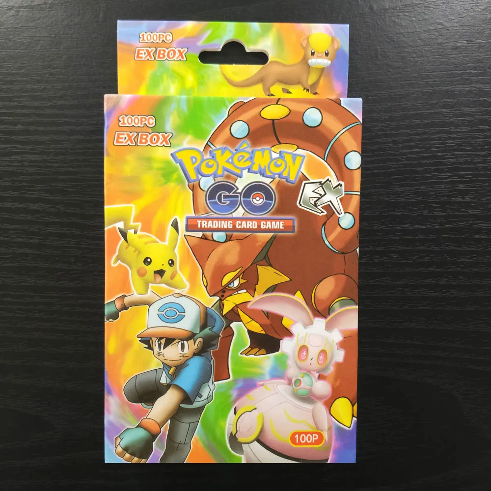 TAKARA TOMY Pokemon Cards 100 шт. флэш-карты коллекции битва сияющая карточная настольная игра