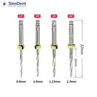 4pcspack dental drills for fiber post 32mm stainless steel 1 4 endodontics files for dentistry