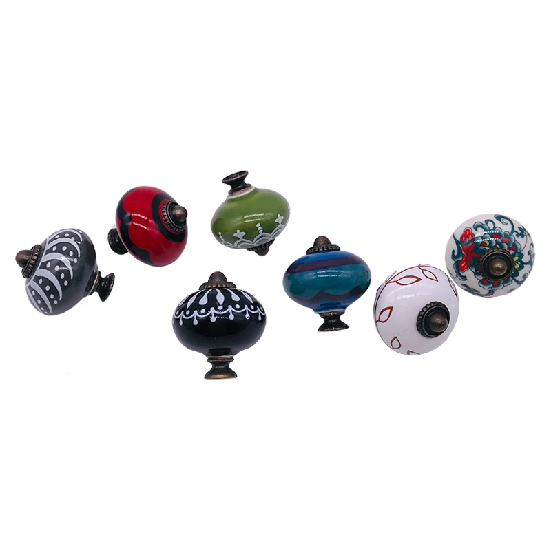 Кабинета ручка 1 шт. 40 мм керамический с одним отверстием туалетный столик Шкаф