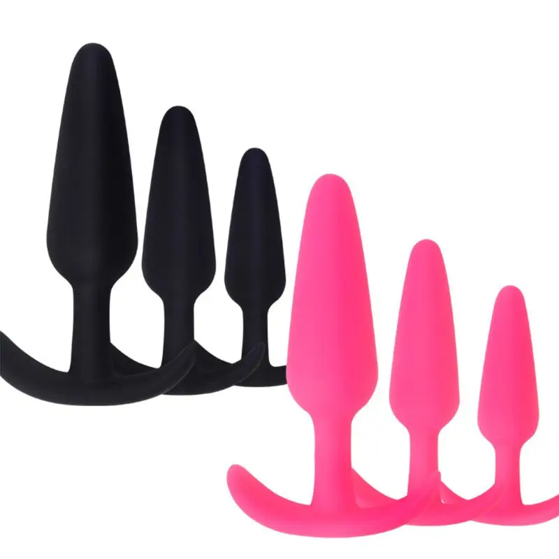 3 шт. силиконовая Анальная пробка секс-игрушки для взрослых массажер стимуляции