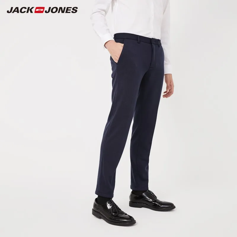 JackJones мужские Базовые деловые смарт повседневные облегающие брюки 219314563|Узкие