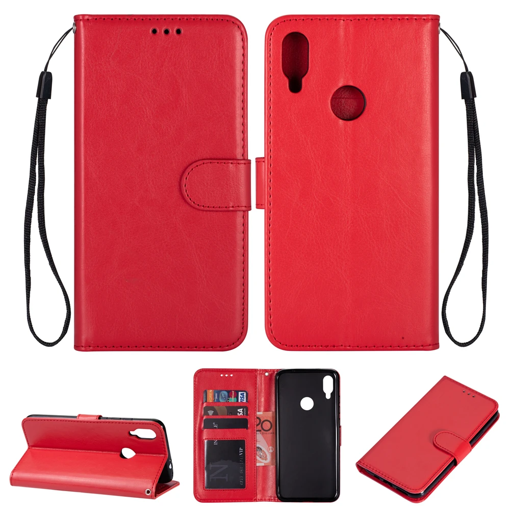 Чехол для Xiaomi Redmi K20 Note 7 6 Pro 4 4X Crazy Horse из искусственной кожи с откидной подставкой и