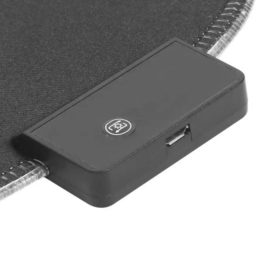RGB цветной светодиодный коврик для мыши с подсветкой проводной USB-коврик