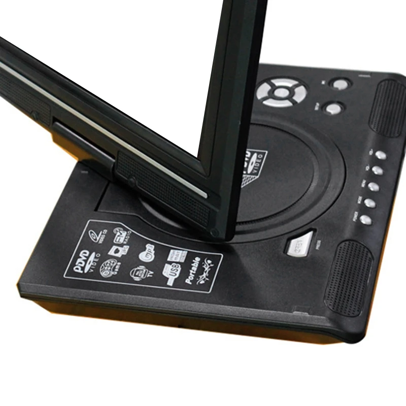 

Hot 9.8 Inch Portable Home Car DVD Player VCD CD Game TV Player USB Radio Adapter Support FM Radio Receiving-EU Plug