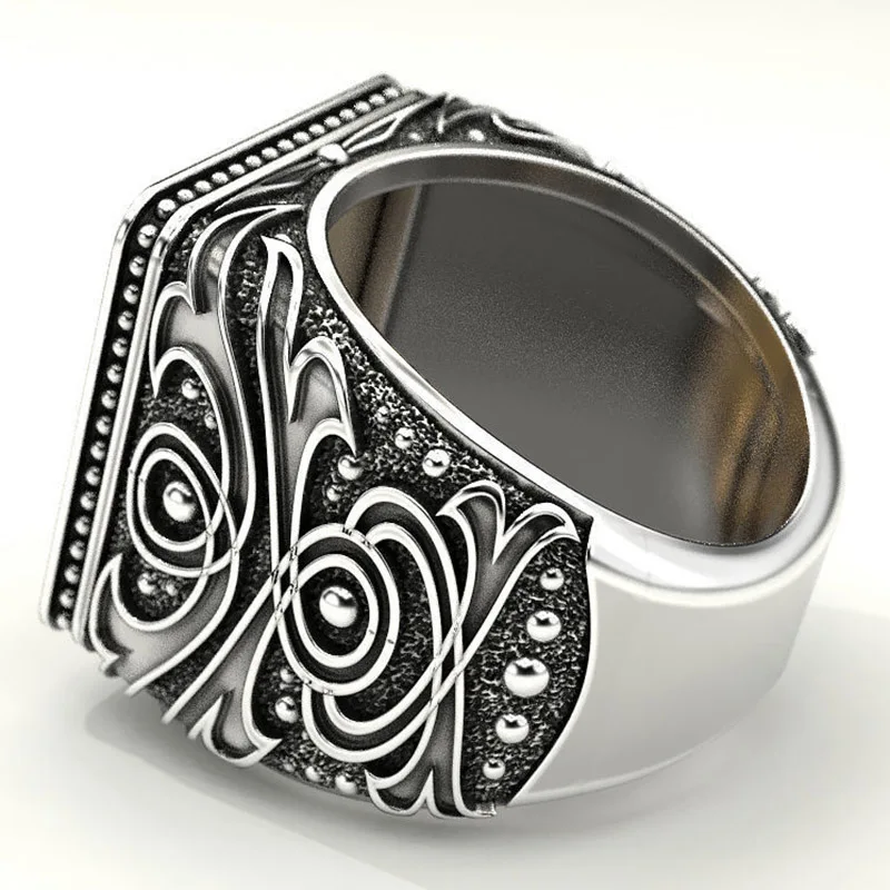 Готический Нежный воин дракон мужское кольцо хип хоп панк солдат военный значок