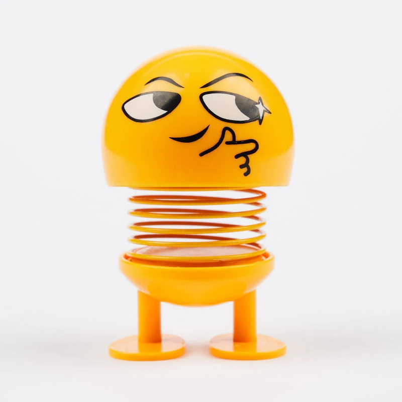 Игрушка с движущейся головой в упаковке Весенняя кукла со смайликом и украшение