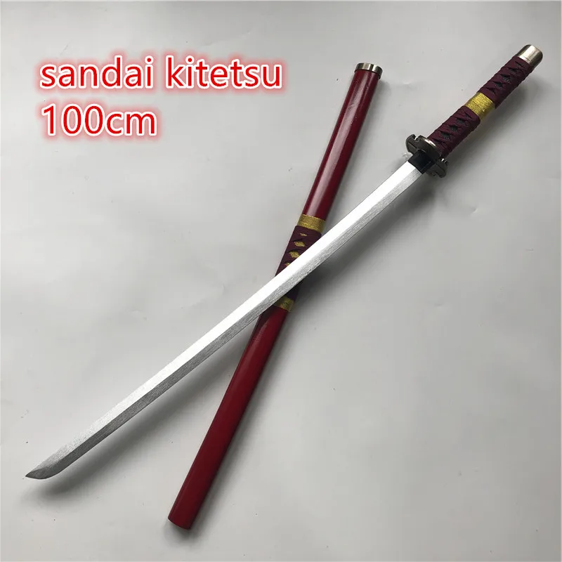 

Sword Weapon Anime Cosplay Armed Katana Espada Wood Ninja Knife Samurai Sword Prop Toys For Teens 100cm