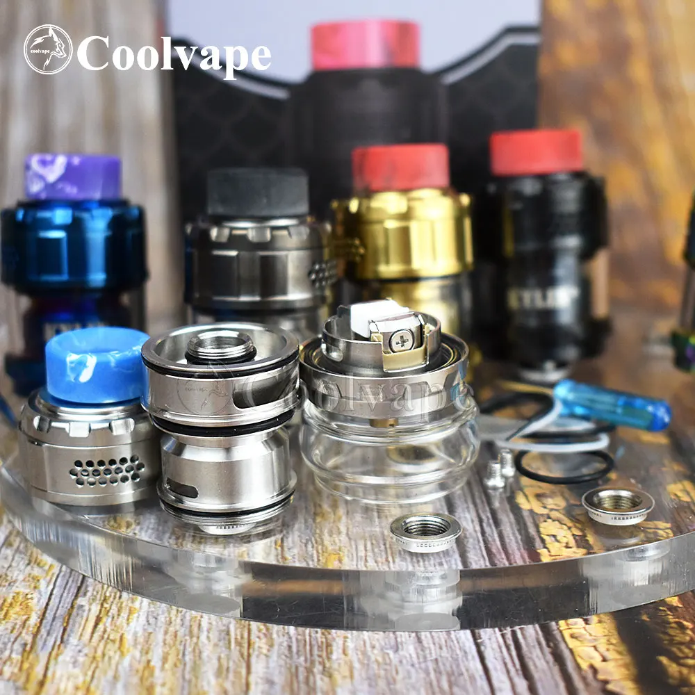 coolvape Kylin M RTA Rebuildable Tank 3ml/4.5ml 24mm Atomizer Top airflow Large Build Deck Vaporizer vape | Электроника