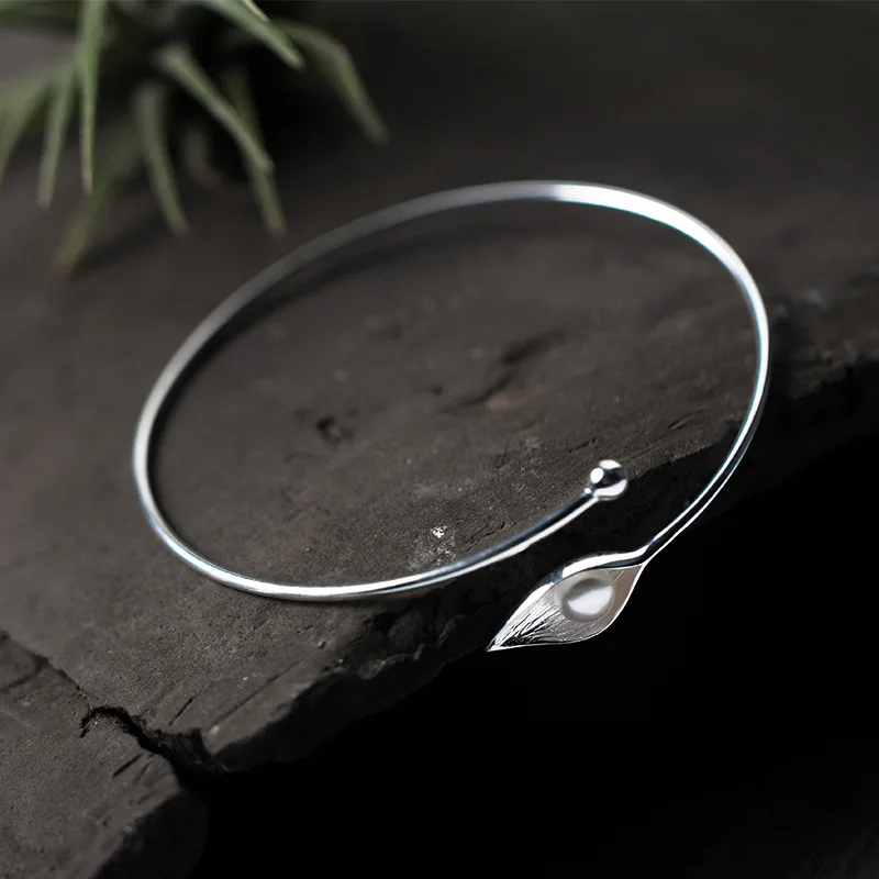 Женский браслет с искусственным жемчугом Trustdavis 100% чистое серебро 925 пробы